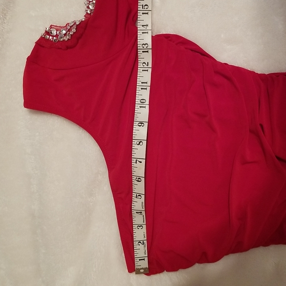 Red sexy dress womens sz S - Picture 7 of 7